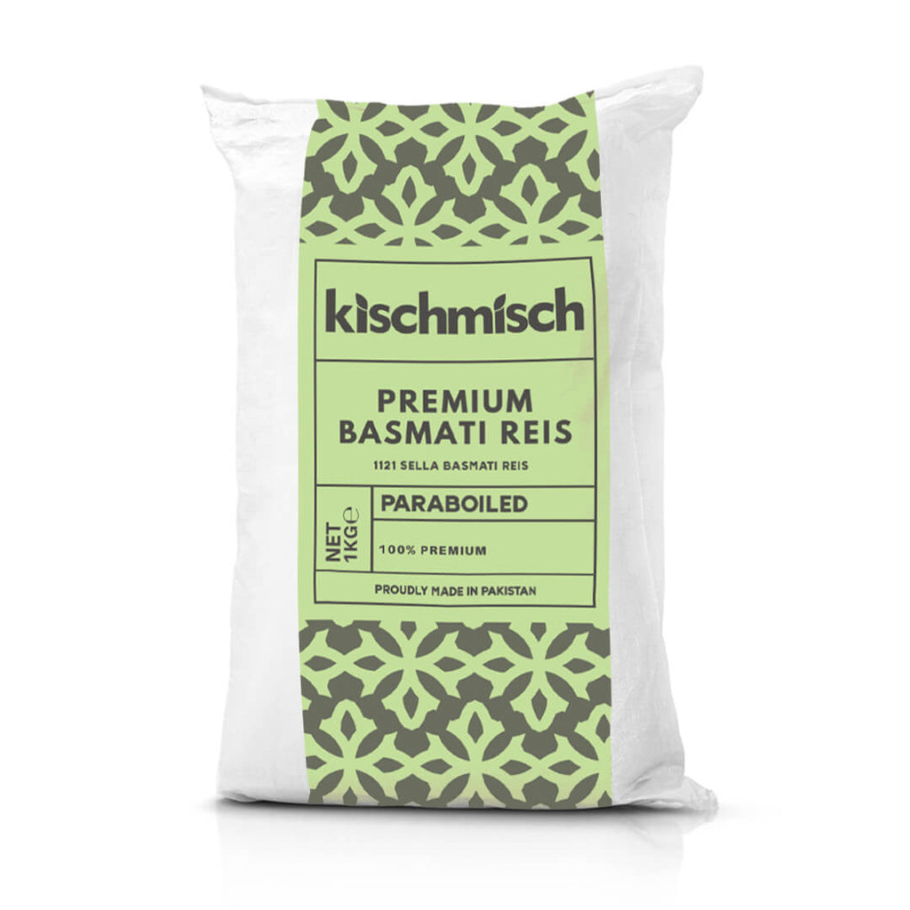Kischmisch Premium Basmati Reis Parboiled Sella 1121 1kg