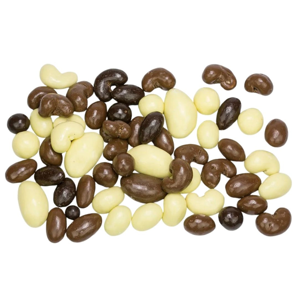 Kischmix Edelnussmischung mit knackigen Cashews, Mandeln, Haselnüssen und Paranüssen - Kischmisch