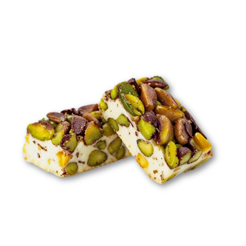 Premium arabischer Nougat mit Antep Pistazien - Kischmisch