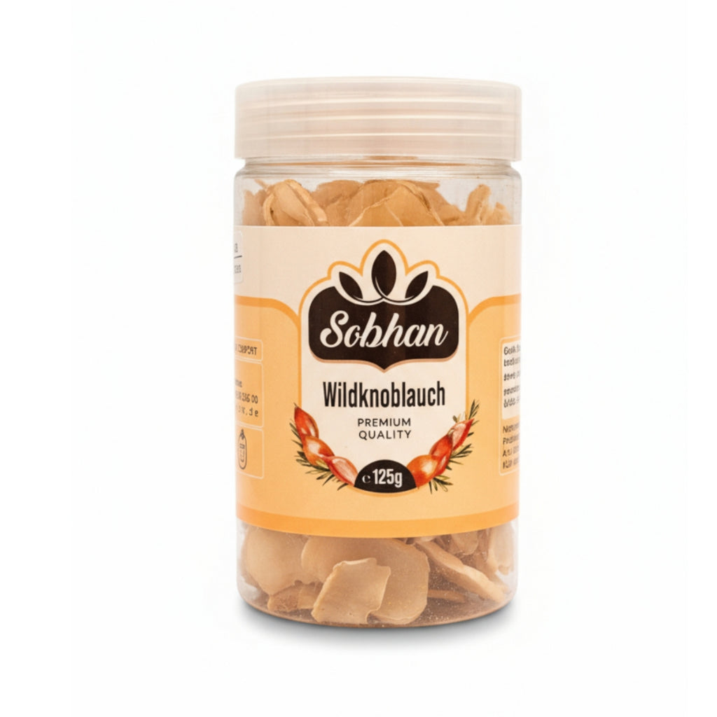 Getrockneter Wildknoblauch in XXL Flakes Flasche - Kischmisch