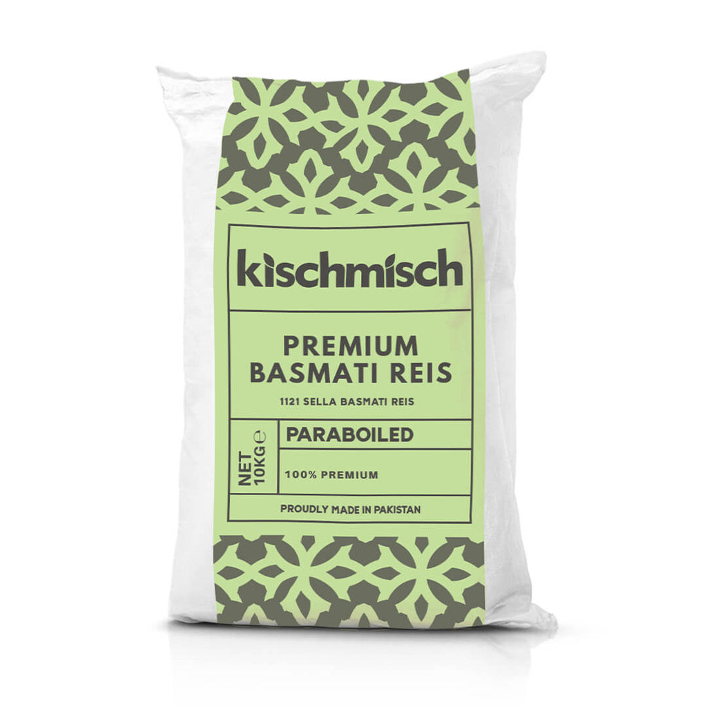 Kischmisch Premium Basmati Reis Parboiled Sella 1121 10kg