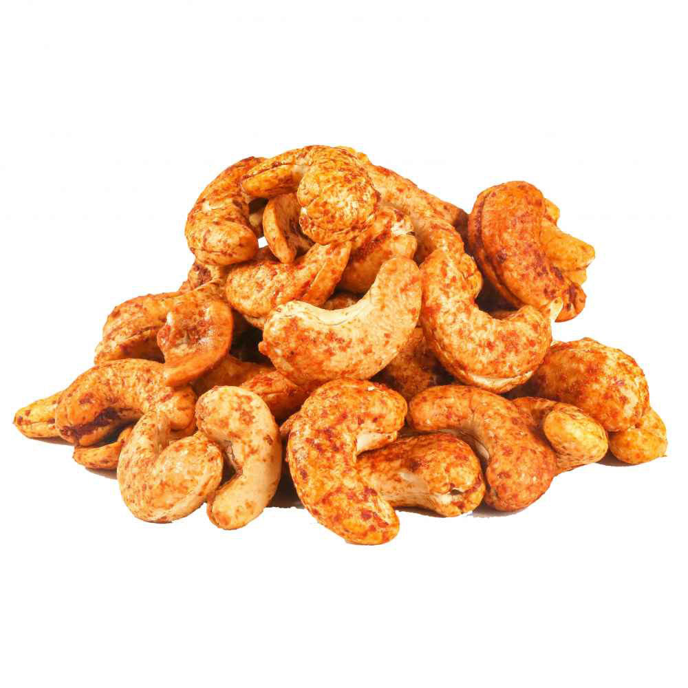 Premium Jumbo Cashewkerne mit Chili Gewürz - Kischmisch