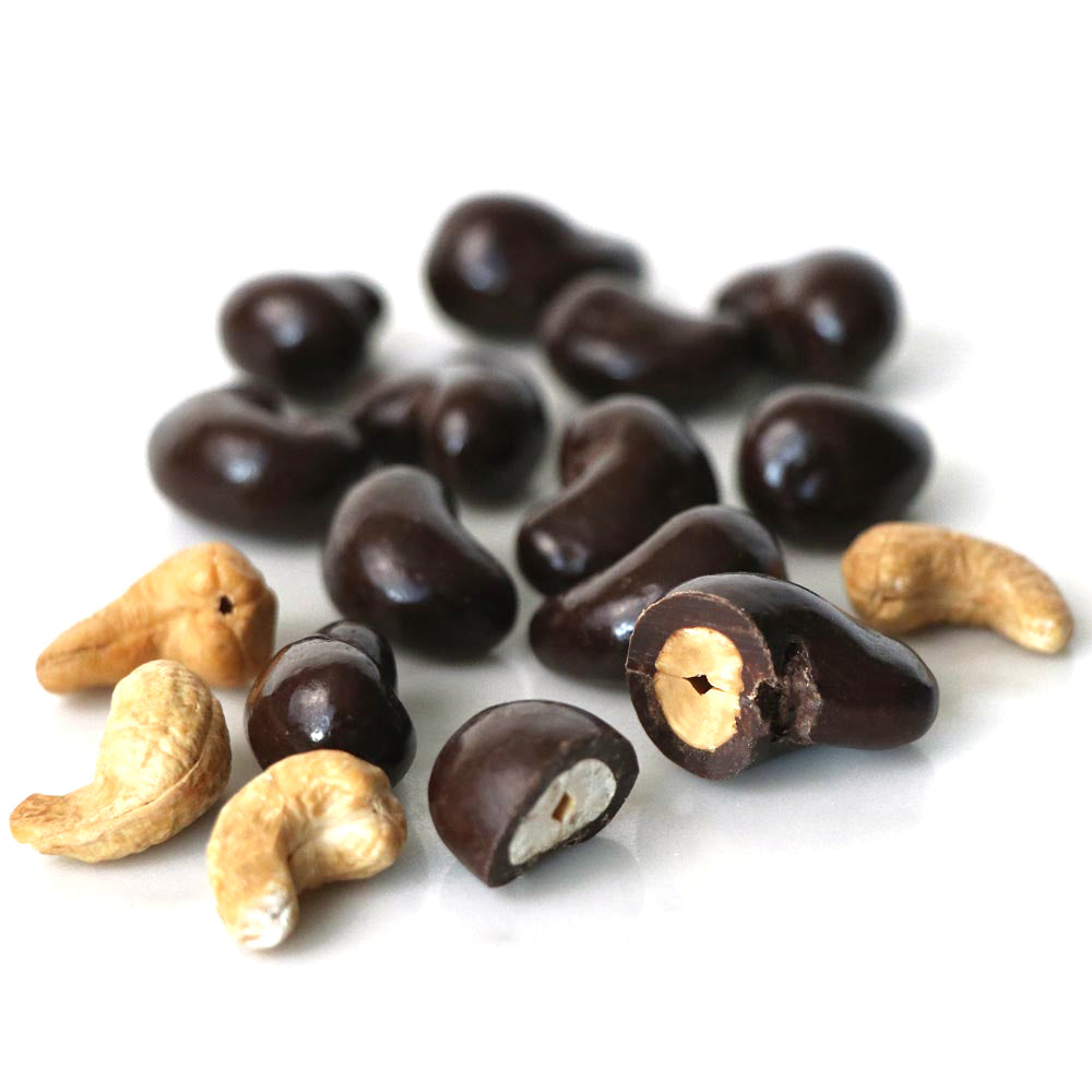 Cashew überzogen mit dunkler Schokolade - Kischmisch