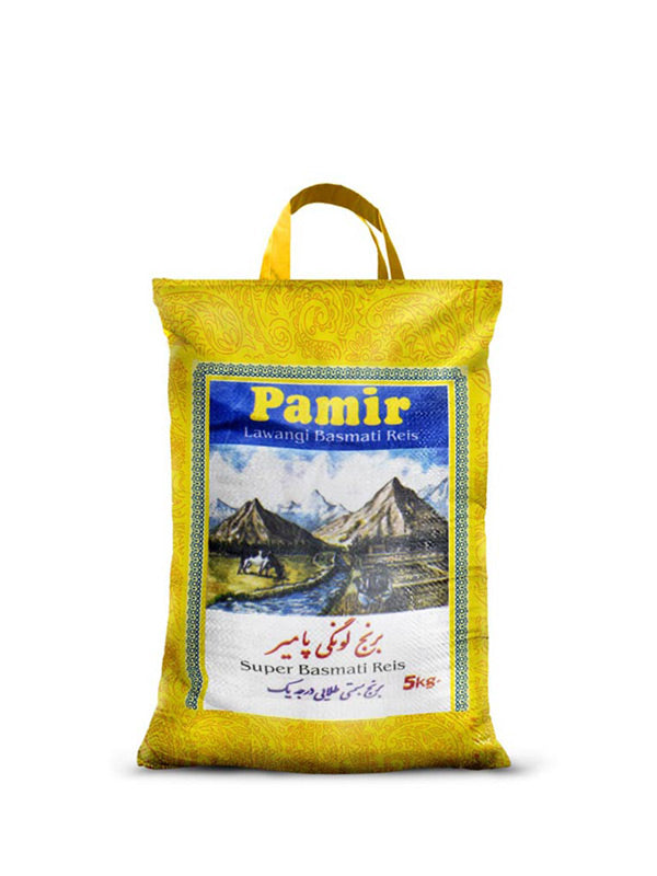 Pamir Lawangi Super Basmati Reis aus Pakistan 5kg - Kischmisch